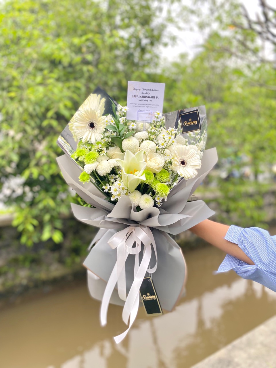 Buket Bunga Fresh Flower Medium BUK-QWHES