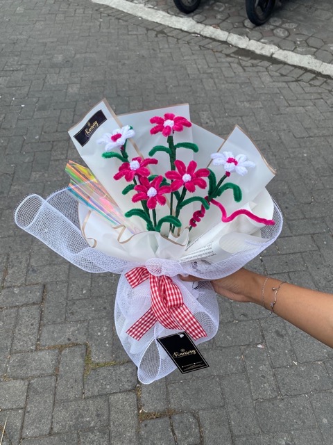 Buket Bunga Pipe Cleaner BUK-3RSPW